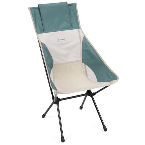 Helinox Sunset Chair | Mit seinem erweiterten Design ist Dieser Stuhl möglicherweise die ultimative Kombination aus Verstaubarkeit, Komfort und Unterstützung (Bone/Teal) von Helinox