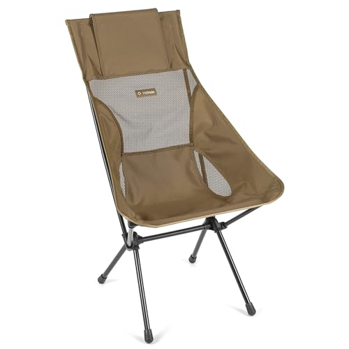 Helinox Sunset Chair | Mit seinem erweiterten Design ist Dieser Stuhl möglicherweise die ultimative Kombination aus Verstaubarkeit, Komfort und Unterstützung (Coyote Tan + Pockets) von Helinox