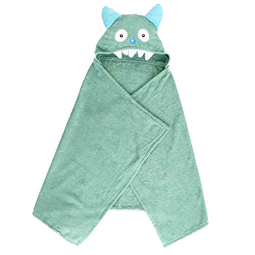 Helio Ferretti Kinder Monster Handtücher, Grün, Baumwolle, Einheitsgröße von Helio Ferretti