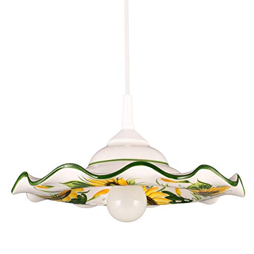Helios Leuchten 207057 kleine Küchenlampe Keramiklampe weiss-grün | Pendellampe Pendelleuchte aus Keramik | handbemalte Keramikleuchte | Esstisch Hängelampe 1 x E27 Helios Leuchten 207057 kleine Küchenlampe Keramiklampe weiss-grün | Pendellampe Pendelleuchte aus Keramik | handbemalte Keramikleuchte | Esstisch Hängelampe 1 x E27 von Helios Leuchten
