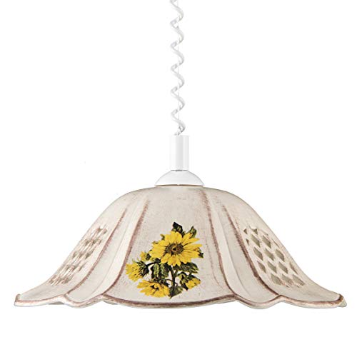 Helios Leuchten 207066 Küchenlampe Keramiklampe braun dekoriert | Pendellampe Pendelleuchte aus Keramik | höhenverstellbare Keramikleuchte | Hängeleuchte 1 x E27 Helios Leuchten 207066 Küchenlampe Keramiklampe braun dekoriert | Pendellampe Pendelleuchte aus Keramik | höhenverstellbare Keramikleuchte | Hängeleuchte 1 x E27 von Helios Leuchten