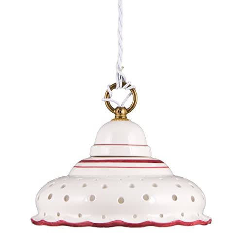 Helios Leuchten 207143 kleine Küchenlampe Keramiklampe weiss-rot | Pendellampe Pendelleuchte aus Keramik | handbemalte Keramikleuchte | Hängelampe 1 x E27 Helios Leuchten 207143 kleine Küchenlampe Keramiklampe weiss-rot | Pendellampe Pendelleuchte aus Keramik | handbemalte Keramikleuchte | Hängelampe 1 x E27 von Helios Leuchten