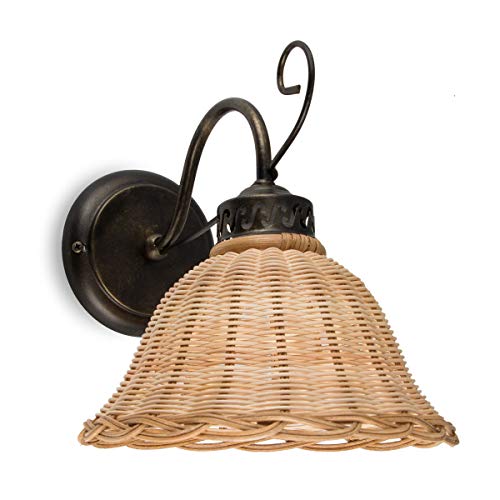 Helios Leuchten 3020712 Wandlampe antik-braun Rattan natur-farbig | Rattanlampe Rattanleuchte Landhausstil | Wandleuchte Korbgeflecht | 1 x E27 Helios Leuchten 3020712 Wandlampe antik-braun Rattan natur-farbig | Rattanlampe Rattanleuchte Landhausstil | Wandleuchte Korbgeflecht | 1 x E27 von Helios Leuchten