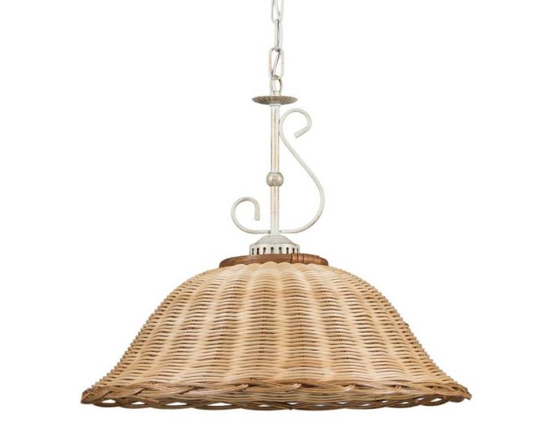 Helios Leuchten Hängeleuchten Rattan, Korblampe, Rattanlampe skandinavischer Stil, Boho Hängelampe, für Esstisch Wohnzimmer Küche, handgefertigtes Produkt von Helios Leuchten