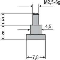 Helios-Preisser Messeinsatz M2,5mm Teller 7,8 mm von Helios Preisser
