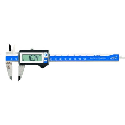 Taschenmessschieber Digital 150mm mit Daten von Helios Preisser