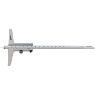 Tiefenmessschieber mit auswechselbarem Messstift RCr. 1/20 8x3 200 x 100mm von Helios Preisser