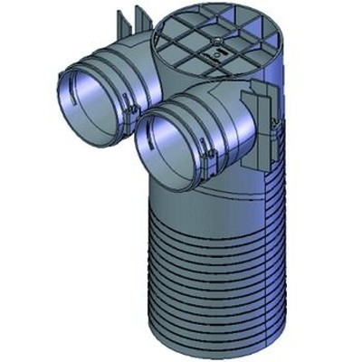 Decken-/Wandkasten Ventilanschluss DN125 von Helios Ventilatoren