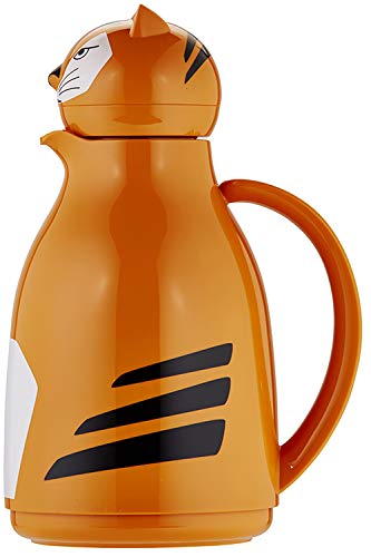 Helios Thermo-Tiger Isolierkanne, Kunststoff, orange, 1 Liter von Helios