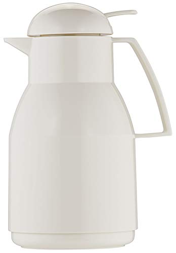 Helios Top Push Kunststoff-Isolierkanne, weiß, 1 Liter von Helios