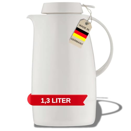 Helios Servitherm Kunststoff-Isolierkanne, weiß, 1,3 Liter von Helios