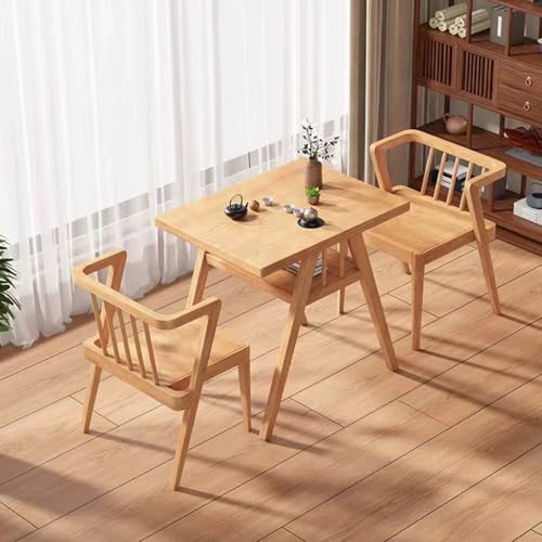 Heliosrider Gartengarnitur Set GartenmöBel Set 4 Personen Bierzeltgarnitur Tisch Und StüHle Set BalkonmöBel Set Kleine Sitzgruppe Platzsparendes(Natural) von Heliosrider