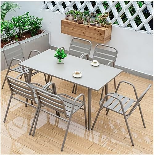 Heliosrider GartenmöBel Set 4 Personen Bierzeltgarnitur Tisch Und StüHle Set Gartengarnitur Set BalkonmöBel Set Kleine Sitzgruppe Platzsparendes(160x90x72cm) von Heliosrider