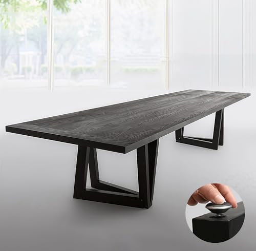 Heliosrider Konferenztisch Besprechungstisch Computertisch Konferenztisch Set für BüRo KüChe Oder Esszimmer Doppellagiges Design Business und Kaffee(180 * 80 * 75cm) von Heliosrider