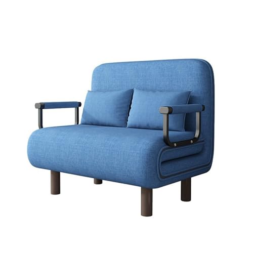 Heliosrider Schlafsessel Schlafsofa Schlaf Couch 3 In 1 Sofa mit Schlaffunktion Schwammmatratze für Wohnzimmer Schlafzimmer Heimkino GäStezimmer Einfache Montage(Dark Blue,190 * 80 * 28CM) von Heliosrider