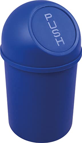 helit H2401034 - Push-Abfallbehälter „the flip“ 6 L, blau von Helit