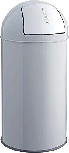 helit H2401487 - Push-Abfallbehälter „the dome“ 50L, mittelgrau von Helit