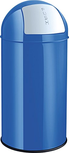 helit H2401734 - Push-Abfallbehälter „the dome“ 30 L, blau von Helit