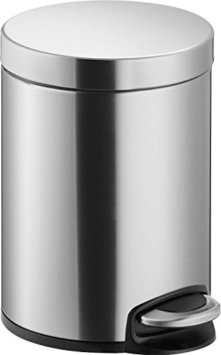 helit H2403400 - Tret-Abfallbehälter „the silent“ 5 L, Edelstahl von Helit