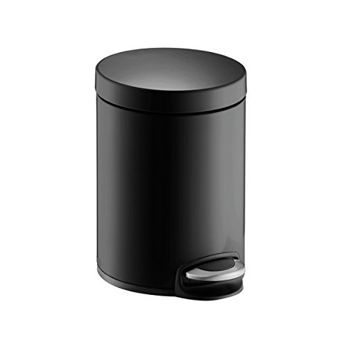 helit H2403695 - Tret-Abfallbehälter „the silent“ 20 L, schwarz von Helit