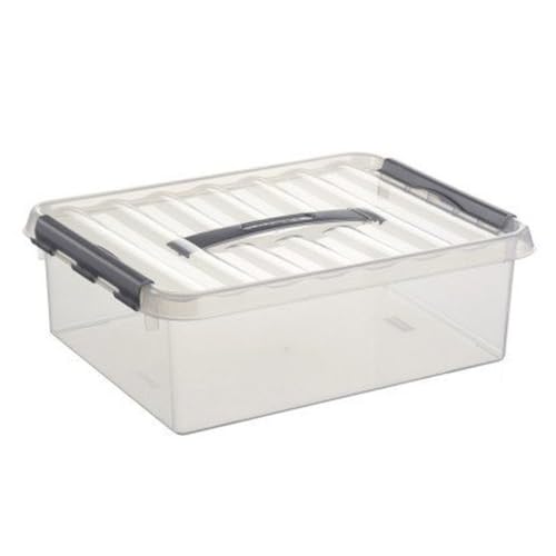 Sunware 79500017 - Aufbewahrungsbox „the q-line“, 10 Liter, mit Deckel, transparent, 1 Stück von SUNWARE perfectly organised
