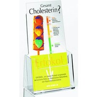 helit Tischprospekthalter 1/3 DIN A4 1-Fach transparent von Helit