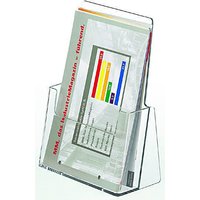 helit Tischprospekthalter A5 1-Fach transparent von Helit