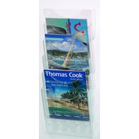 helit the grid wall Wandprospekthalter DIN A4 5-Fach  transparent von Helit