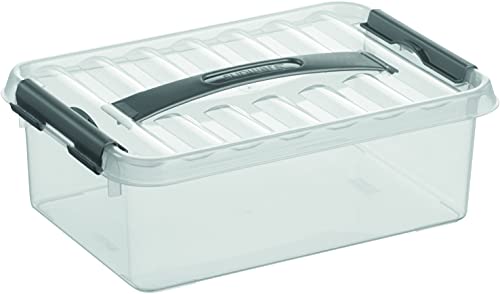 Sunware 78700017 - Aufbewahrungsbox „the q-line“, 4 Liter, mit Deckel, transparent, 1 Stück von SUNWARE perfectly organised