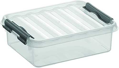 Helit by H6162302-Aufbewahrungsbox The q-line, 1 Liter, mit Deckel, transparent, 1 Stück sunware Box 1l H6162302, durchsichtig von SUNWARE perfectly organised