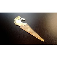 Brieföffner Pferd | Messing Messing-Papierschneider Büro Papier Messer Messing-Umschlag-Messer Umschlag Geschenk Für Lehrer von HellenicSteel