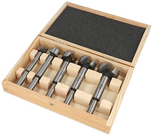 Heller Tools 396 Universal Forstnerbohrer, für Sacklochbohrungen, Set 5-teilig Ø 15/20/25/30/35 mm, holzbohrer 15-35mm, forstnerbohrer 15-35mm, holzbohrer set von heller