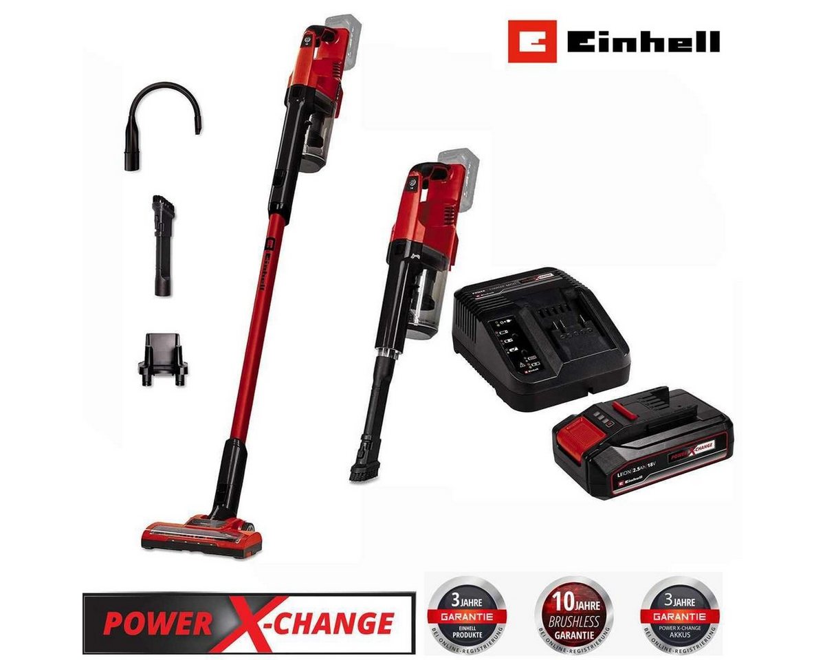 Einhell Akku-Stielstaubsauger Einhell Akku-Stielstaubsauger TE-SV 18 Li-18V+ Akku 2.5 Ah + Ladegerät von Einhell