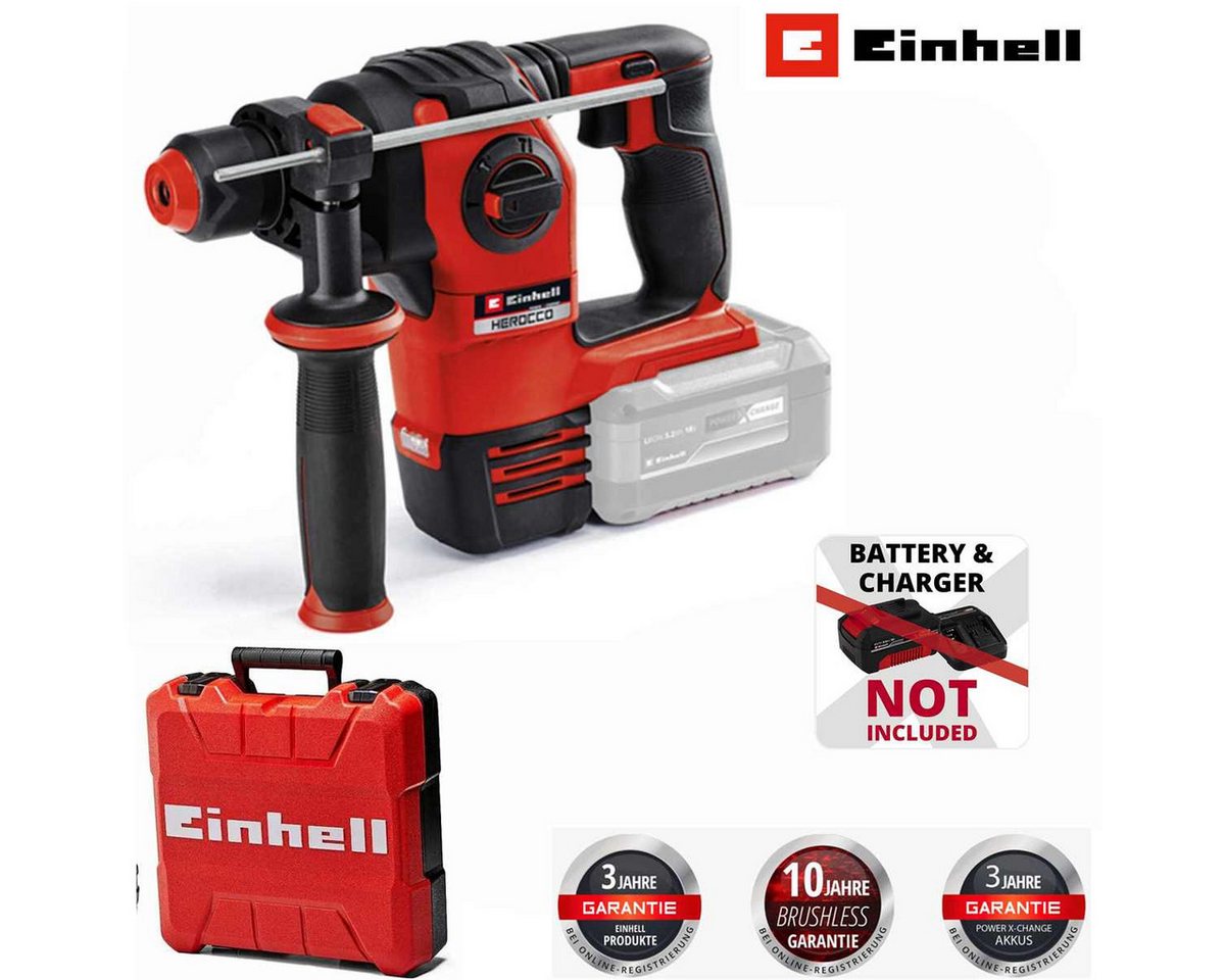 Einhell Akku-Bohrhammer Akku-Bohrhammer HEROCCO 18/20 Solo PXC 2,2 J, SDS-plus von Einhell