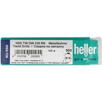 Heller HSS TIN DIN 338 Stahlbohrer, Rundschaft, Durchmesser 11.5 x 94/142 mm von Heller