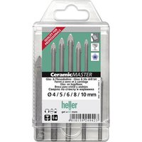 Heller QuickBit® CeramicMaster 24942 Glas- und Fliesenbohrer-Set 5teilig 1/4  (6.3 mm) 1 Set von Heller