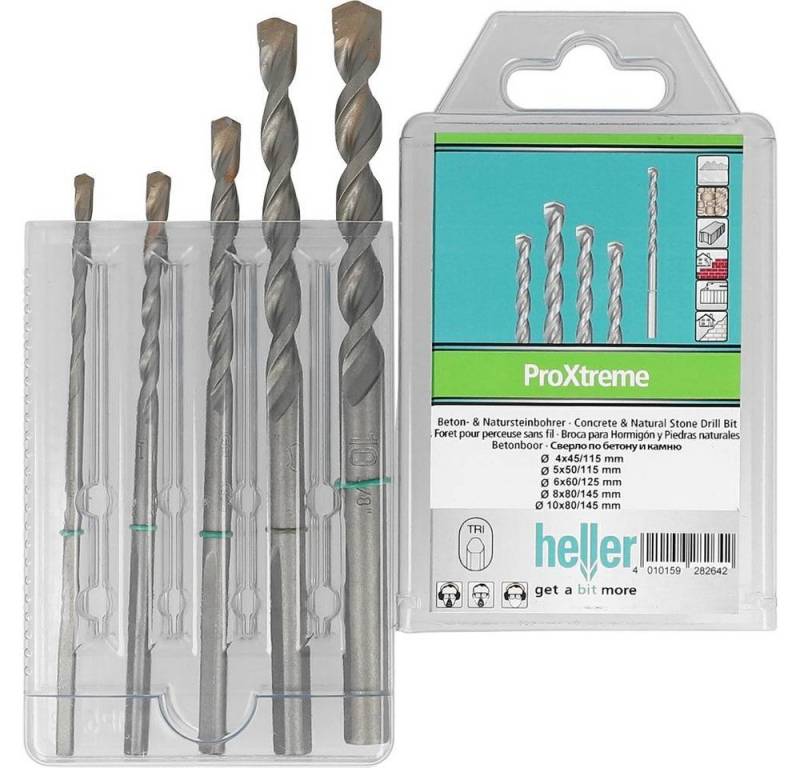 Heller Spiralbohrer Beton-& Natursteinbohrer-Set 5tlg 28264 2 von Heller