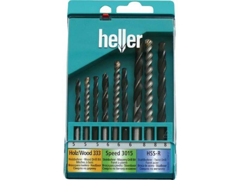 Heller Universalbohrer HELLER 17741 Universalbohrersatz 9-teilig Metall-, Holz- u.Steinbohre Heller Universalbohrer HELLER 17741 Universalbohrersatz 9-teilig Metall-, Holz- u.Steinbohre von Heller