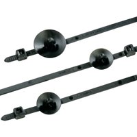 Hellermanntyton - 150-15493 T80RSFT Kabelbinder 190 mm 4.60 mm Schwarz mit Spreizanker und Teller 1 St von HellermannTyton