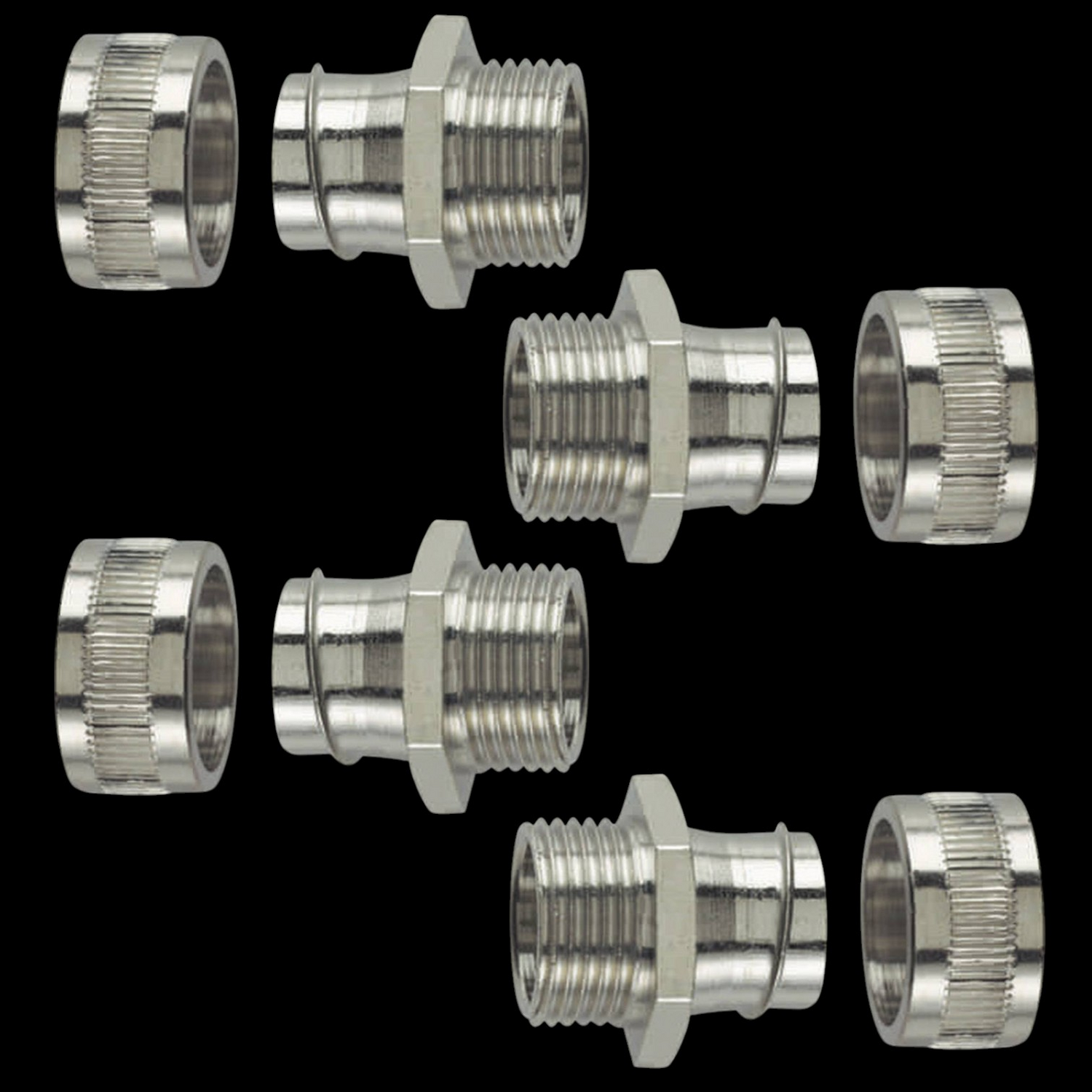 Hellermann Tyton Schlauchverschraubung Sc25 Fm M25 Metall 21.10 Mm Gerade 4 Stück B-Ware von HellermannTyton