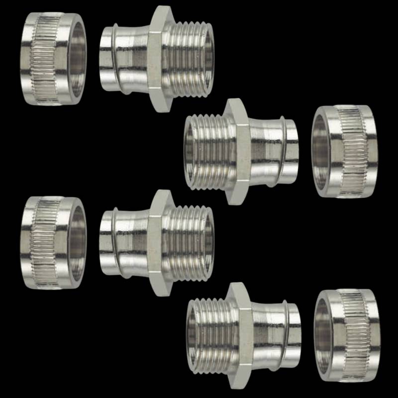 Hellermann Tyton Schlauchverschraubung Sc25 Fm M25 Metall 21.10 Mm Gerade 4 Stück B-Ware von HellermannTyton