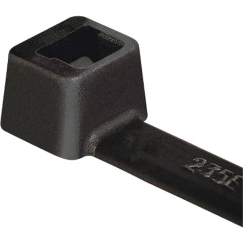 HellermannTyton 111-08210 Kabelbinder, Schwarz, 100 Stück, T80I-PA66-BK von HellermannTyton