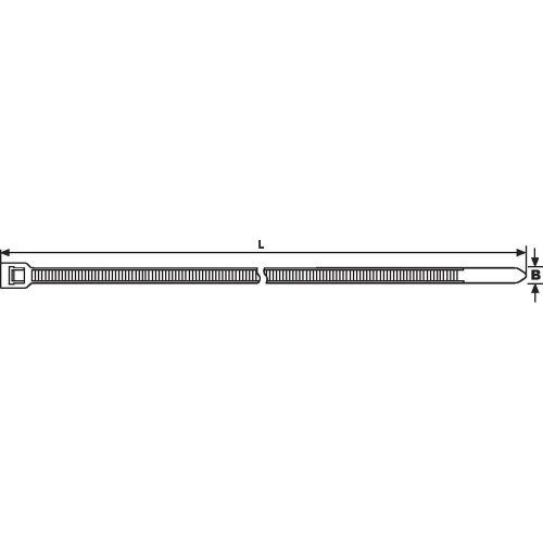 HellermannTyton 111 – 70110 Polyamid Schwarz 50pièce (S) Kabelbinder – Satellitenempfängers (77 cm, 8,9 mm, 2 mm, 50 Stück (S)) von HellermannTyton