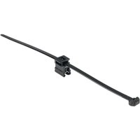 Hellermanntyton - 156-01153 T50ROSEC4B-PA66W-BK (100) Kabelbinder mit Clip 200 mm 4.6 mm Schwarz 100 von HellermannTyton