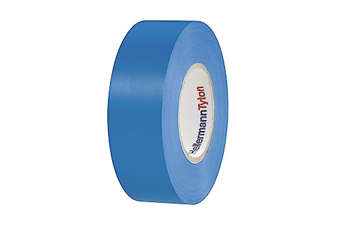 HellermannTyton 710-00151 Isolierband HelaTape Flex 15 Blau (L x B) 20m x 19mm, 3 Stück von HellermannTyton