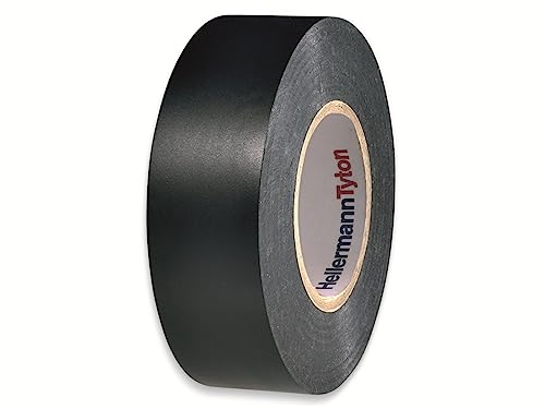 HellermannTyton 710-00155 Isolierband HelaTape Flex 15 Schwarz (L x B) 20m x 19mm, 3 Stück von HellermannTyton