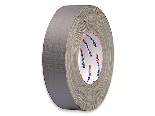 HellermannTyton 712-00206 Gewebeklebeband grau (L x B) 10m x 19mm Gummi 1 Stück von HellermannTyton