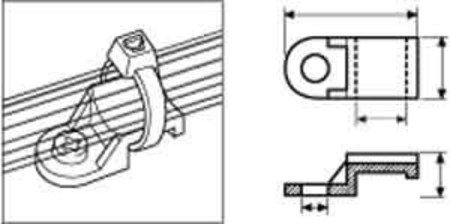 HellermannTyton Befestigungssockel TY8F1-N66-NA Befestigungssockel und -element für Kabelbinder 4031026122328 von HellermannTyton