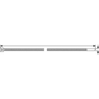 HellermannTyton Kabelbinder 13x540 natur UB540H-N-PA66-NA-L1 - 138-00043 von HellermannTyton