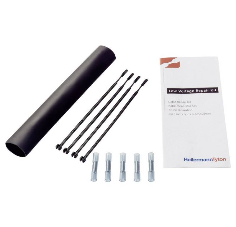 HellermannTyton Kabelverbinder-Sortiment HellermannTyton 380-04004 LVRK-24/6-200-POX-BK Warmschrumpf-Verbindung, LVRK-24/6-200-POX-BK von HellermannTyton